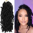 Cabelo de crochê Bylatt Faux Locs 30 cm, 8 pacotes, 120 fios para mulheres