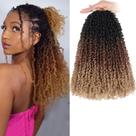 Cabelo de crochê COOKOO Yanky Twist 30 cm sintético 8 peças para mulheres