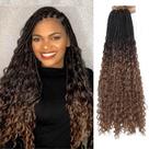 Cabelo de crochê Diha Goddess Box Braids 20 cm com pontas encaracoladas x8