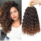 Cabelo de crochê EERYA Gogo Curl 30 cm curto encaracolado para mulheres