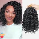 Cabelo de crochê Himolin Gogo Curl Ocean Wave 10 cm, 8 pacotes