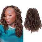Cabelo de crochê LOCSBYHAND Yanky Twist, 10 pacotes de 10 cm e 30 cm