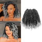 Cabelo de crochê LOCSBYHAND Yanky Twist 20 cm, 10 pacotes, T-Grey Cabelo de crochê LOCSBYHAND Yanky Twist 20 cm, 10 pacotes, T-Grey
