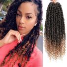 Cabelo de crochê Passion Twist BEFUNNY, pré-enrolado, 12", 9 pacotes