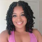 Cabelo de crochê Passion Twist BOHOBABE, 25 cm, curto, 8 pacotes