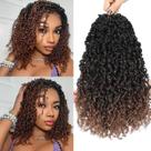 Cabelo de crochê SOKU Mini Passion Twist 12 - 8 pacotes Bey-Blonde