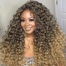 Cabelo de crochê YXCHERISHAIR GoGo Curl Water Wave Ombre Blonde
