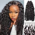Cabelo de crochê zikria Burmese Curly Wave Human Hair 60g 22in