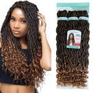 Cabelo Dread Faux Locs Goddess Curl Cherey 60cm 260g Cabelo Dread Faux Locs Goddess Curl Cherey 60cm 260g