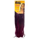 Cabelo Fibra Sintetica Box Braids Jumbão 51" COLORS 400g - Cor Preto/Marsala