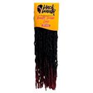 Cabelo Fibra Sintética Crochet Beauty Dread Locs 70Cm - Cor Preto/Marsala