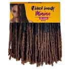 Cabelo Fibra Sintética Crochet Minina Nina 430g - 45cm - Cor Castanho Escuro/Mel Escuro