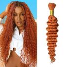 Cabelo humano a granel para trançar Eileen Deep Wave 27 Honey Blonde