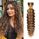 Cabelo humano a granel para trançar RICROF Deep Water Wave 20cm 110g