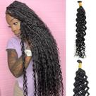 Cabelo humano a granel para trançar Y WIGS Water Wave 50g 14 polegadas