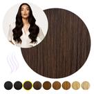 Cabelo Humano Castanho Escuro Café Tela Unica 55 Cm 60 Gr