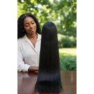 Cabelo Humano Liso 70cm 100g Castanho Natural - Volume & Bri
