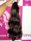 Cabelo humano liso ondulado pontas cheias 100g 50cm