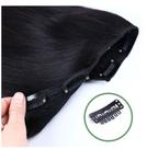 Cabelo liso peruca Longa Aplique com Tic Tac Sintético