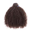 Cabelo Natural Crespo 60cm com Tecimento Textura Coily De Benguela Castanho Escuro 100g