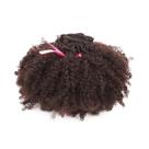 Cabelo Natural Crespo com Tecimento 30cm Textura Kinky De Benguela Castanho Escuro 100g
