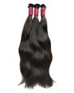 Cabelo natural para megahair 55cm castanho escuro 100gr semilimpo