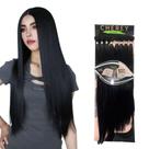 Cabelo Natural Yaki Organico Liso Para Entrelace 8 pcs 300g Cabelo Natural Yaki Organico Liso Para Entrelace 8 pcs 300g