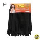 Cabelo Nina Soft Dread 360g Crochet Braid Cacheado Fibra Japonesa Kanekalon 70 cm - Ser Mulher