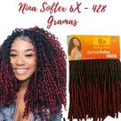 Cabelo Nina Softex Pacotão 428gramas Original Crochet Braid - Ombre Vermelho