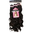 Cabelo Ondulado Entrelace Fibra Bio Proteína Super Natural 80cm