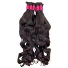 Cabelo ondulado humano natural semi limpo virgem pontas cheias 50/55 cm 50gr