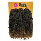 Cabelo Orgânico Crochet Braid Agata 60cm - Cor Preto/Mel