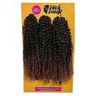 Cabelo Orgânico Crochet Esmeralda 60cm - Cor Preto/Mel Escuro