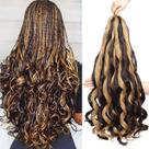 Cabelo sintético francês encaracolado, Conrora, 24 polegadas, 8 pacotes Cabelo sintético francês encaracolado, Conrora, 24 polegadas, 8 pacotes