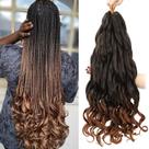 Cabelo sintético francês encaracolado, Conrora, 24 polegadas, 8 pacotes Cabelo sintético francês encaracolado, Conrora, 24 polegadas, 8 pacotes