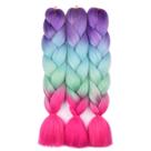 Cabelo trançado BACANA Ombre 4Tone Synthetic 100g x3 (azul roxo)