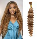 Cabelo trançado humano Boopwine Blonde 55g 40cm Deep Wave Cabelo trançado humano Boopwine Blonde 55g 40cm Deep Wave