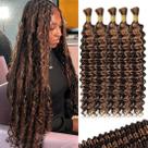 Cabelo trançado humano YUTU Deep Wave 18 polegadas 160g 5 pacotes Cabelo trançado humano YUTU Deep Wave 18 polegadas 160g 5 pacotes