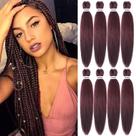 Cabelo trançado sintético pré-esticado Liang Dian, 22 cm, pacote com 8