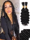 Cabelo trançado YniSew Deep Wave 100% cabelo humano 50g x2
