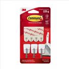 Cabide Adesivo Mini Ganchos Command 3m Branco 3 Unid