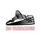 Cabide Adulto 20 Unidades para Roupas Plastico Preto Resistente Ideal para Revenda