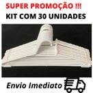 Cabide Adulto Branco Com 30 Unidades