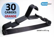 Cabide Adulto Redondo Premium Reforçado Grande Kit Com 30 Unidades