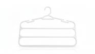 Cabide Branco para Calças 3 Divisórias Reforçado Organiza Closet Luxo Cabide Branco para Calças 3 Divisórias Reforçado Organiza Closet Luxo