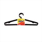 Cabide Calça Reforçado Grosso Kit 6un Loja Premium Largo Guarda Roupa Preto Ideal Econômico Okey