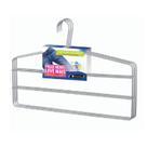 Cabide Calceiro Triplo para Calças Cromado - Kit com 3 Unidades
