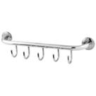 Cabide com 05 Ganchos Cromado 3405 Basic Cabide com 05 Ganchos Cromado 3405 Basic