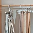 Cabide De Calça De Inox cabe 5 Peças Multi função Clink
