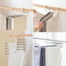 Cabide De Calça De Inox Para Peças Branco guarda roupa